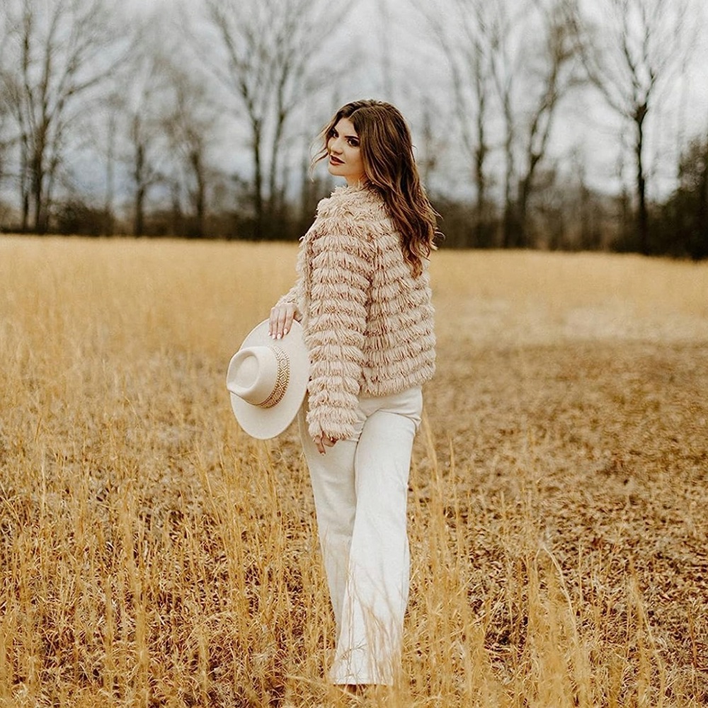 Shaggy Faux Fur Coat / Jacket, Y2K Plush Style